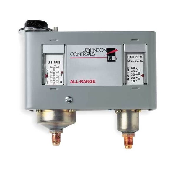 Johnson Controls Dual Pressure Control,SPST P170LB-1C