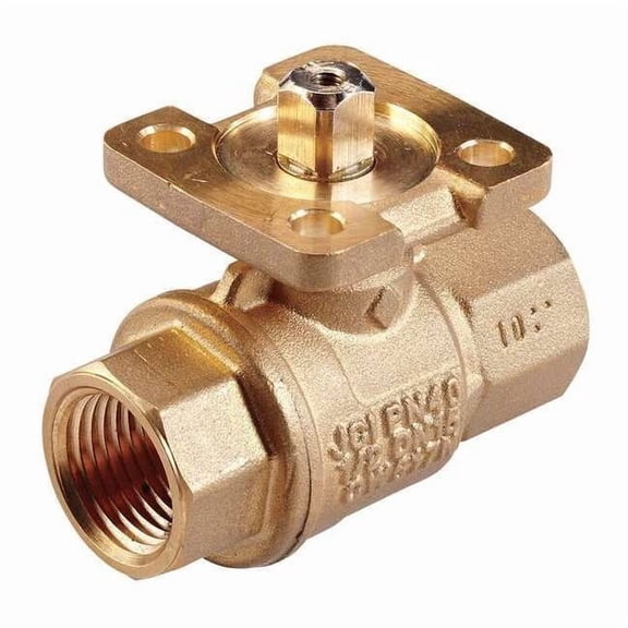 HVAC Ball Valve,Two-Way,Brass,1 in VG1245CL