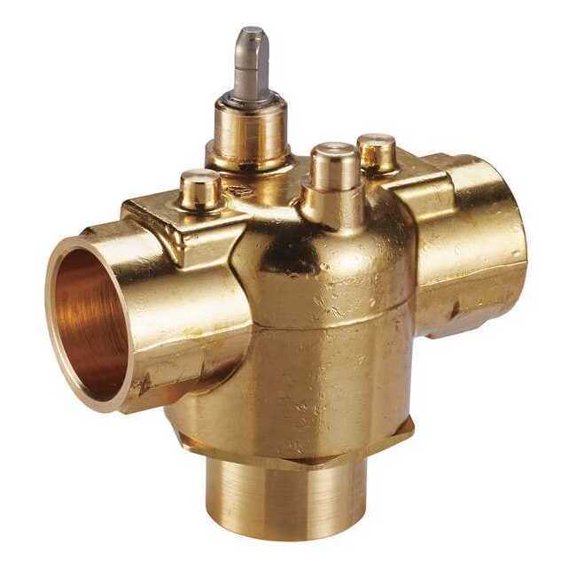 Johnson Controls Hydronic Globe Valve,Three-Way,1/2 in JS3213