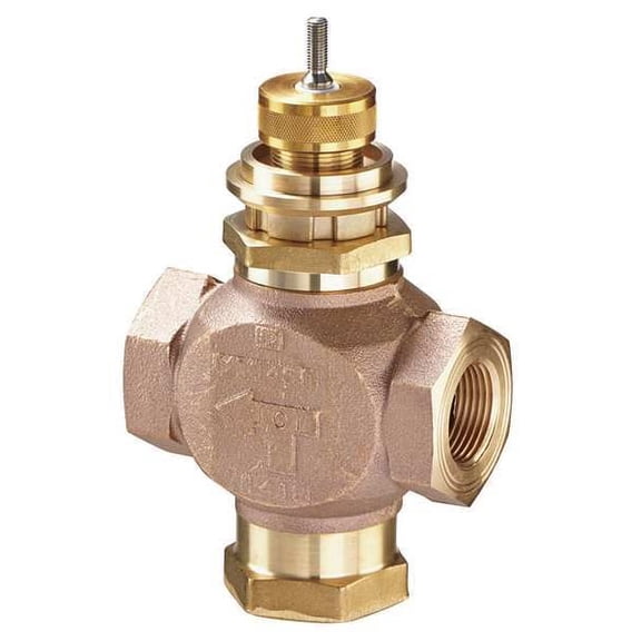 Johnson Controls Hydronic Globe Valve,Three-Way,1/2 in VG7842GT
