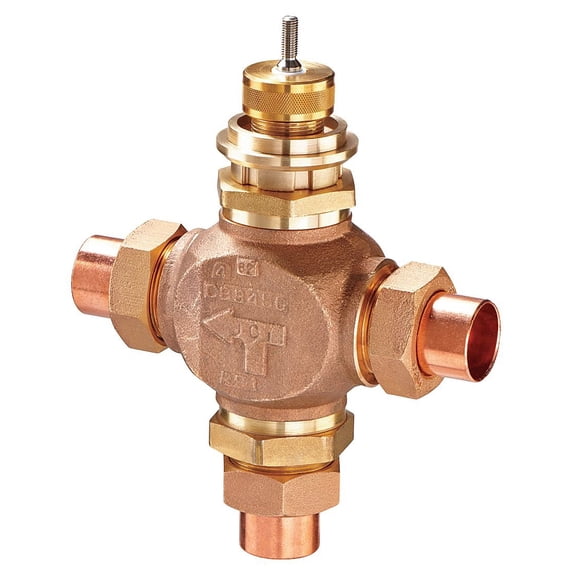 Globe Valve,3-Way Mixing,1/2 In,Sweat VG7882ET