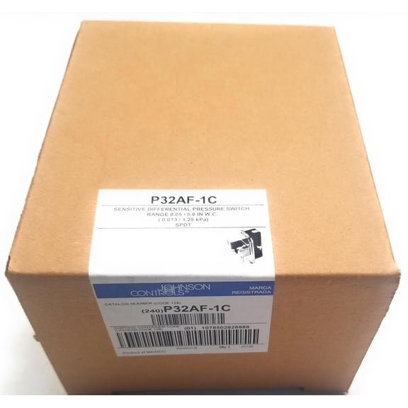 Johnson Controls P32AF-1C Differential Air Pressure Switch CA3