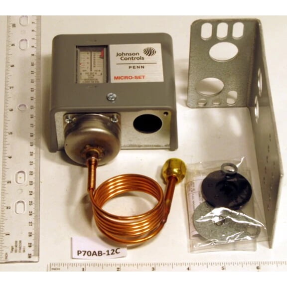 Johnson Controls P70AB-12C - Spst Pressure Control 12/80# Diff Adj 5/35# 1/4