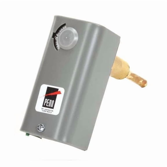 Johnson Controls Thermowell Temp Control,Adj,24/277V AC A19ABC-12C