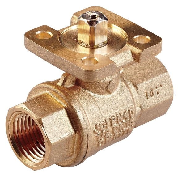 Johnson Controls VG1245AF Stainless Steel NPT Threaded End Connection Two-Way Ball Valves, 2.9 Cv Port, 1/2" Size CA2