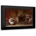 thumbnail image 1 of Johnson, Eastman 24x18 Black Modern Framed Museum Art Print Titled - Winding Yarn Interior of a Nantucket Kitchen, 1 of 5