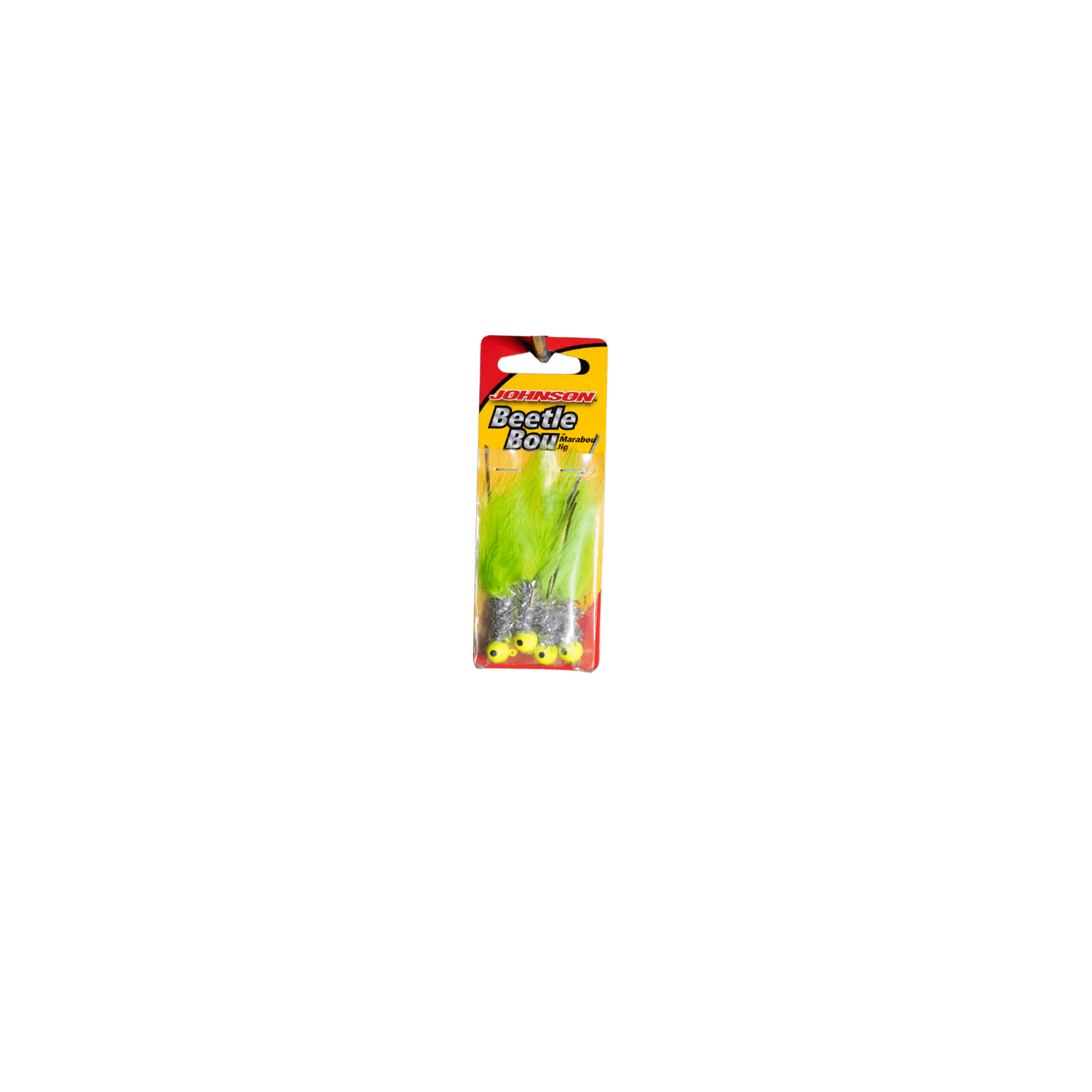 Johnson Beetle Bou Fishing Lure, Chartreuse Chrome Tinsel Chartreuse, 2.5 in