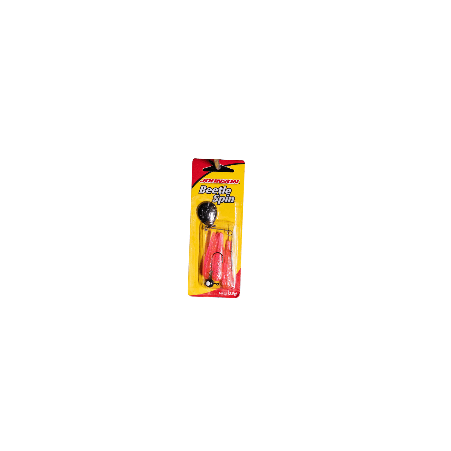 Johnson Original Beetle Spin Fishing Lure, Pink Sparkle, 1.5 in