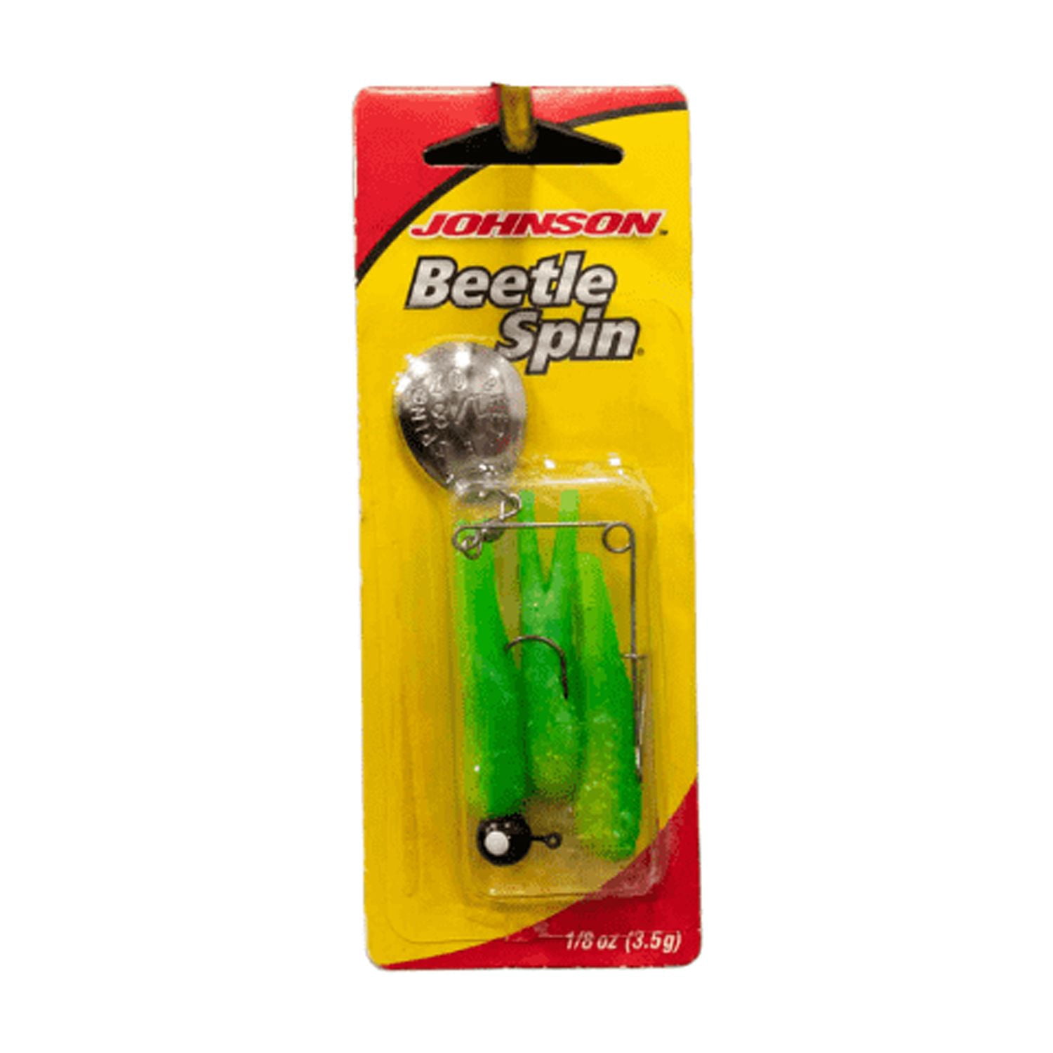 beetle spin fishing lures Johnson , 1/32 Oz, Black / Yellow Stripe The cupped blade configuration produces louder Johnson Beetle Spin 1/4 oz