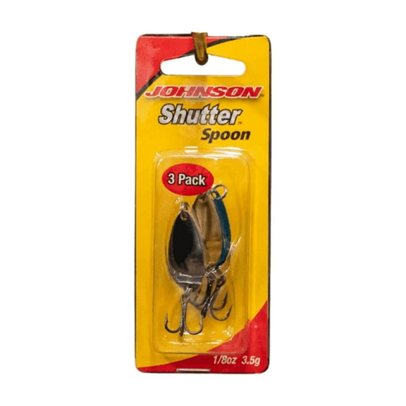 Johnson Shutter Spoon Fishing Lure, Varies, 1.25 in