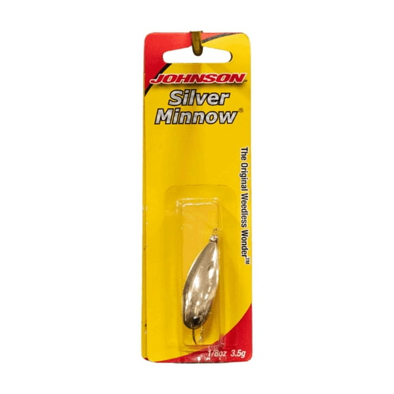 Johnson Silver Minnow Fishing Lure, Gold, 1.75 in