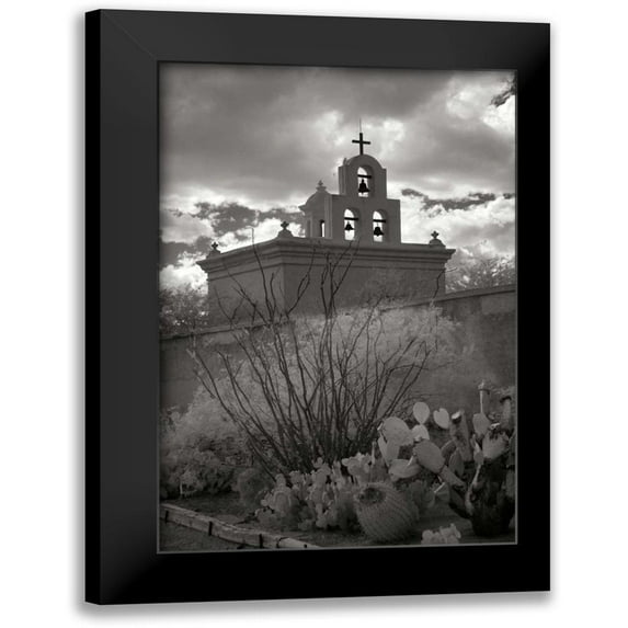 Johnson, George 11x14 Black Modern Framed Museum Art Print Titled - Mission San Xavier III