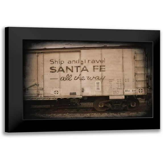 Johnson, George 14x11 Black Modern Framed Museum Art Print Titled - Santa Fe All the Way