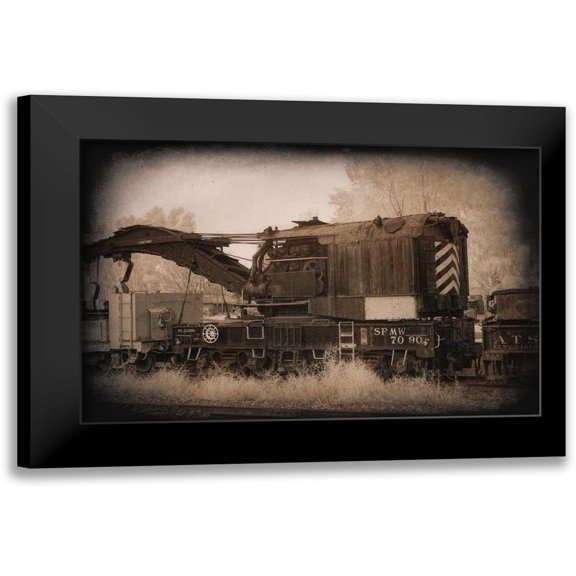 Johnson, George 14x11 Black Modern Framed Museum Art Print Titled - Work Train