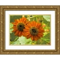 thumbnail image 1 of Johnson, George 14x11 Gold Ornate Wood Framed with Double Matting Museum Art Print Titled - New Zeal and Sunflower, 1 of 4
