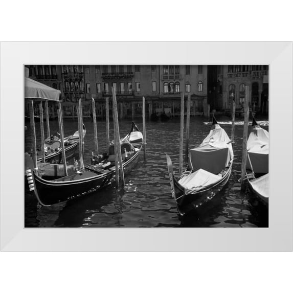 Johnson, George 14x11 White Modern Wood Framed Museum Art Print Titled - Classic Venice I