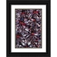 thumbnail image 1 of Johnson, George 17x24 Black Ornate Wood Framed with Double Matting Museum Art Print Titled - Yellow in Red Flowers, 1 of 4