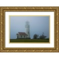 thumbnail image 1 of Johnson, George 24x17 Gold Ornate Wood Framed with Double Matting Museum Art Print Titled - Cape Blanco Lighthouse, 1 of 4