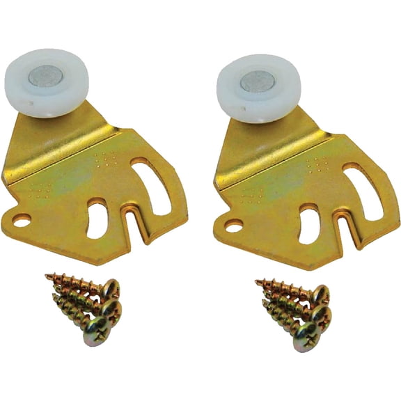 L E JOHNSON Bypass Door Hanger, 7/8-In. Wheel, 1/16-In. Offset 2216 PPK2