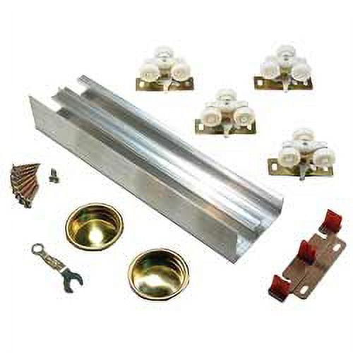 Johnson Hardware 138F482D By-Pass Door Hardware Set, 48 in L Track