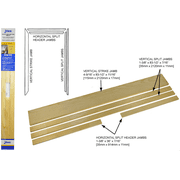Johnson Hardware 1510 Series Pocket Door Frame Jamb Kit - Single Pack   Standard Mounting Hardware, Drop-In Replacement