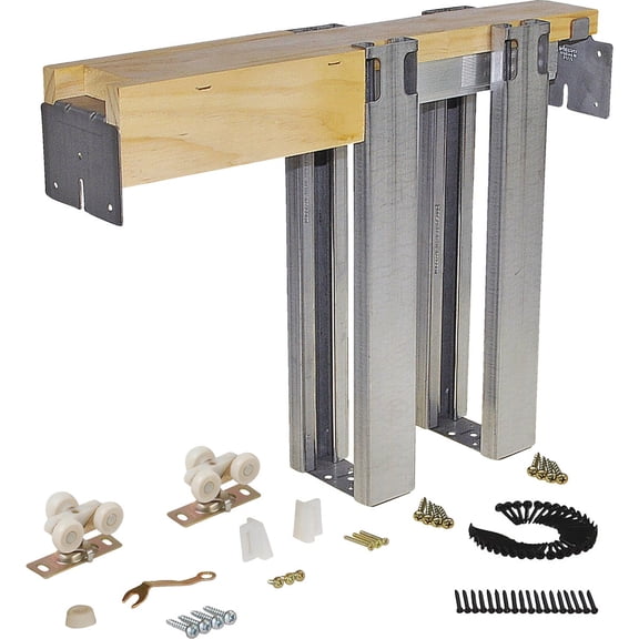 Johnson Hardware 1560 Commercial Grade Pocket Door Frame 30" x 80", Steel Studs