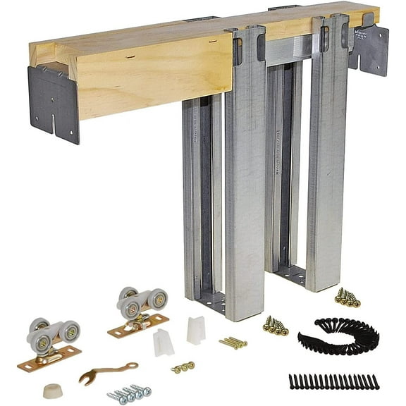 Johnson Hardware 1560 Commercial Grade Pocket Door Frame 30" x 80", Steel Studs