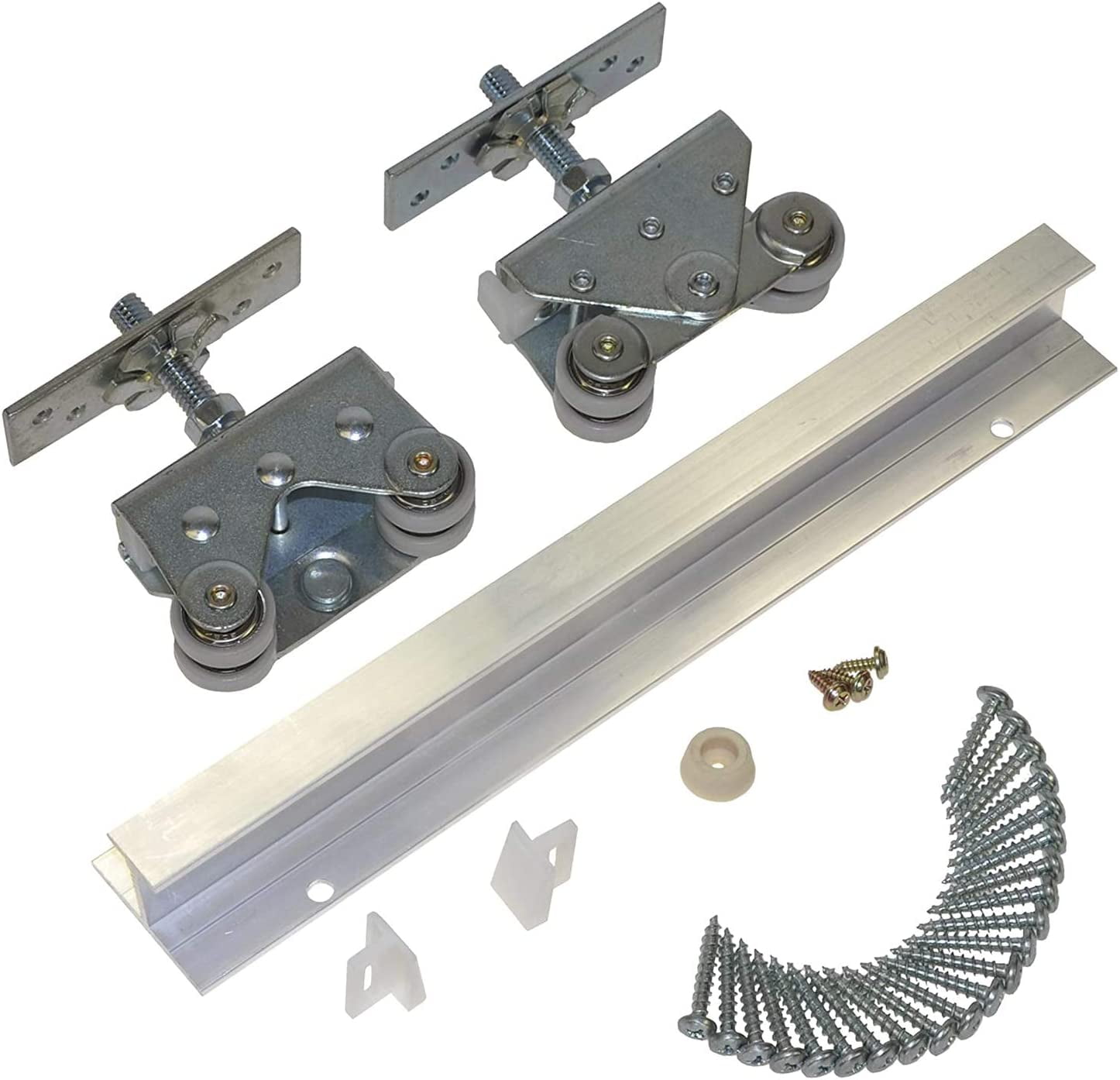 Johnson Hardware 200721DR Commercial Grade Deluxe Pocket Door Hardware Set