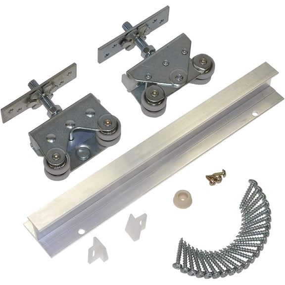 Johnson Hardware 200721DR Commercial Grade Deluxe Pocket Door Hardware Set