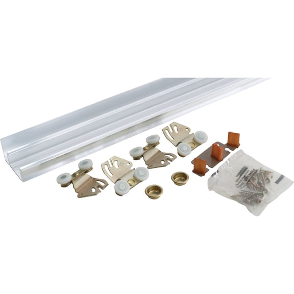Johnson Hardware 2200F Twin Wheel Sliding Bypass Door Hardware 48"