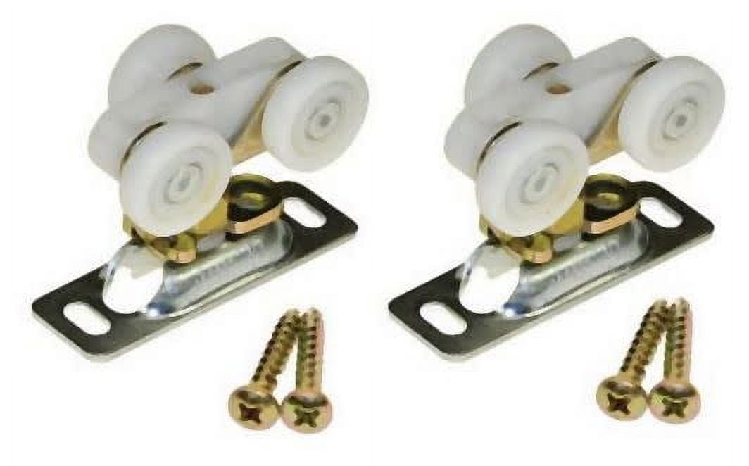 Wright Products Free Hanging Push Button Door Latch Handle – White, Fits Outswing Doors - View #4