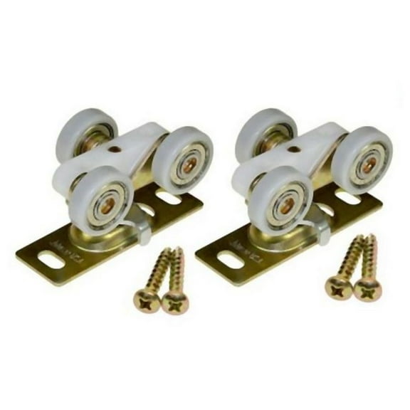 Johnson Hardware Jh1125plb2 Ball Bearing Hanger - Zinc / Brass / White