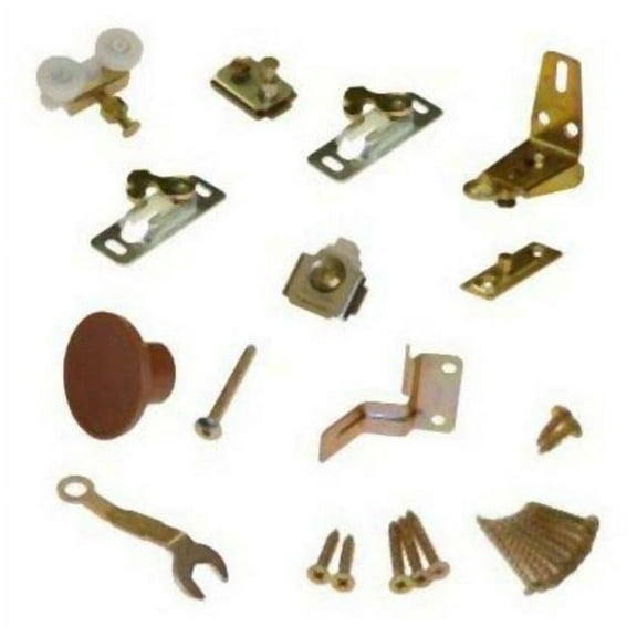 Johnson Hardware Jh11311107 2-Panel Hardware Set For 111Fd Series Folding Doors - Brass /