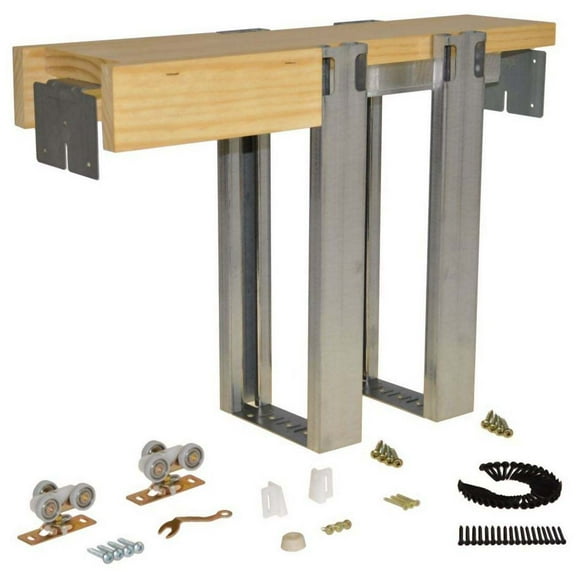 Johnson Hardware Jh15602668pf 1560 Series Pocket Door System Frame Kit For 30" X 80" Doors