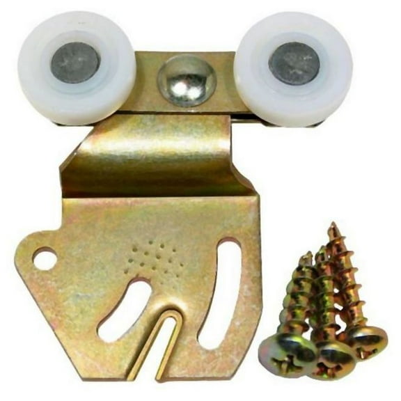 Johnson Hardware Jh2228 3/8" Offset Twin Wheel Hanger For Sliding Doors - Zinc / White