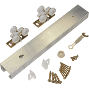 Johnson Hardware Pocket Door Hardware Set With Track - Single Pack
