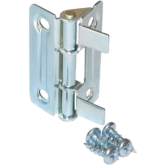Johnson Hardware Silver/Zinc Hinge (2-Count) 1805PPK2