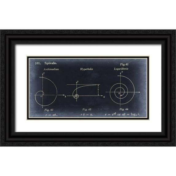Johnson, Jason 14x9 Black Ornate Wood Framed with Double Matting Museum Art Print Titled - Mathematics III