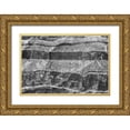thumbnail image 1 of Johnson, Jason 32x23 Gold Ornate Wood Framed with Double Matting Museum Art Print Titled - Found Textures XI, 1 of 4