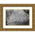 thumbnail image 1 of Johnson, Jason 32x23 Gold Ornate Wood Framed with Double Matting Museum Art Print Titled - Found Textures XVII, 1 of 4