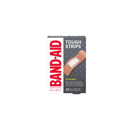 Band-Aid Tough Strips Bandages All One Size (Pack of 8)