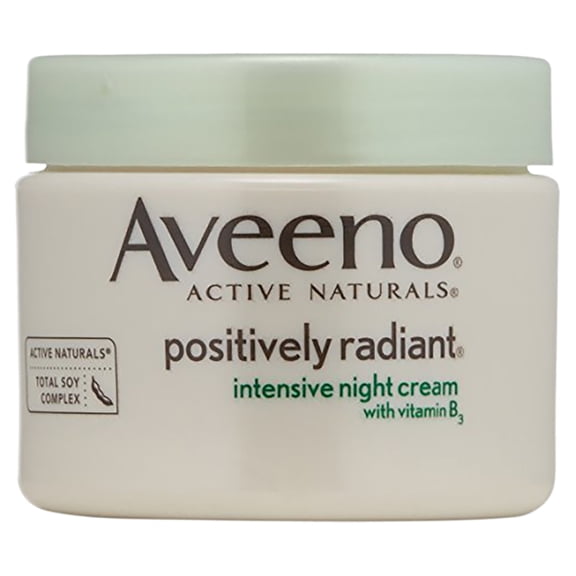 Johnson & Johnson Aveeno Active Naturals Positively Radiant Night Cream, 1.7 oz
