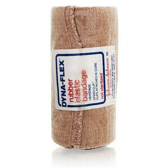 Johnson & Johnson Dyna-Flex Rubber Elastic Bandage 4 in x 5 yds