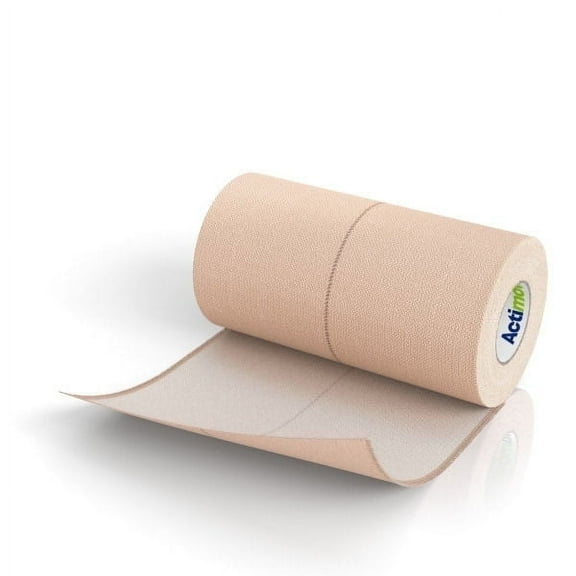 Johnson & Johnson Elastikon Elastic Tape, 4" x 2.5 Yards, (4" x 5 Yards Stretched), Reliable Compression for Support of Sprains, Strains, and Muscle Injuries, Case of 6 Rolls