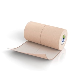 Johnson & Johnson Elastikon Elastic Tape, 4" x 2.5 Yards, (4" x 5 Yards Stretched), Reliable Compression for Support of Sprains, Strains, and Muscle Injuries, Case of 6 Rolls
