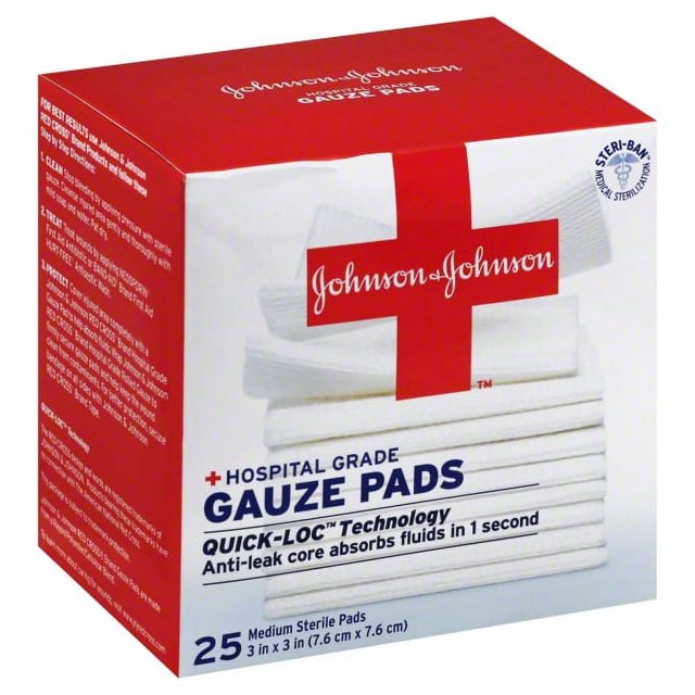 Johnson & Johnson Johnson & Johnson Gauze Pads, 25 ea