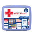 thumbnail interactive-video image 1 of BAND-AID Brand Travel Ready Portable Emergency First Aid Kit, 80 Piece, 1 of 11