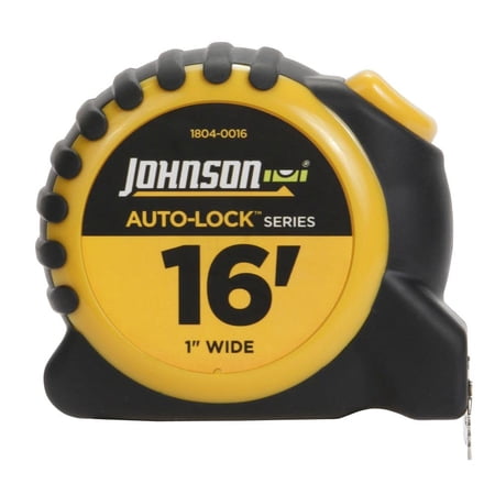 Johnson Level 1804-0016 16 ft. x 1 in. Auto-Lock Power Tape