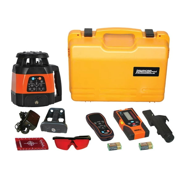 Johnson Level 40-6529 Electronic Self-Leveling Horizontal & Vertical Rotary Laser Kit