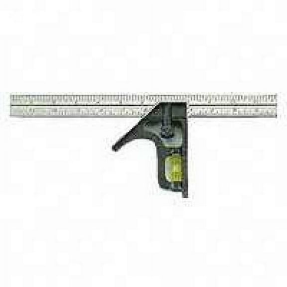 Johnson Level Structo Cast Combination Square - Steel, Durable - 12 In.